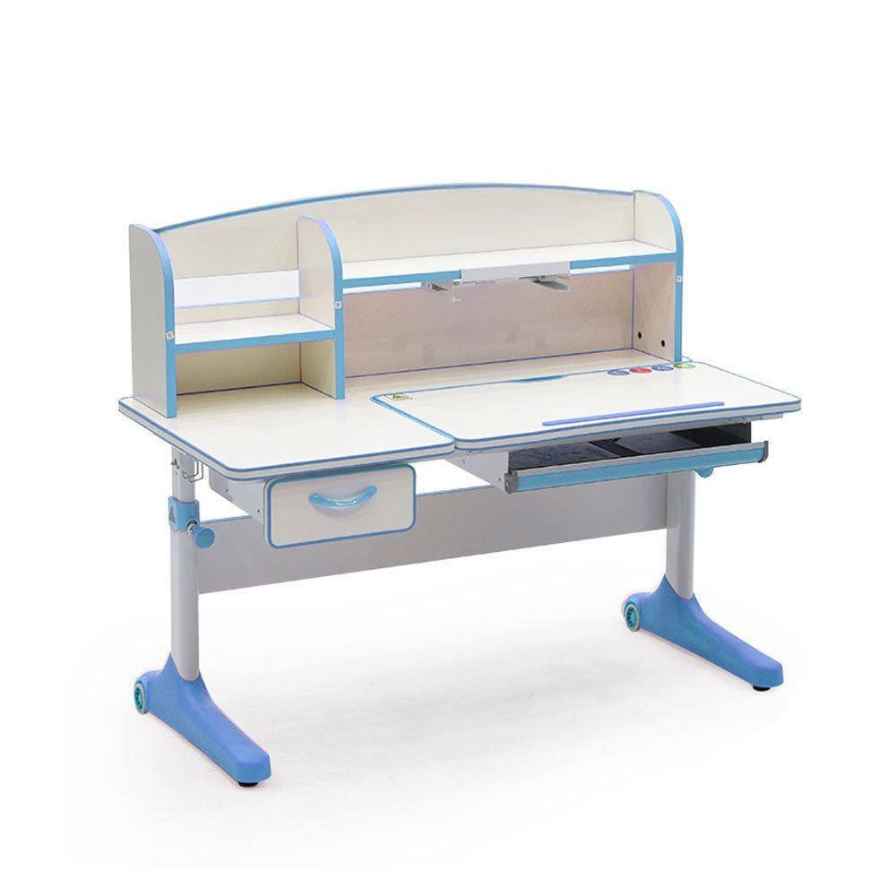 120cm Height Adjustable Children Kids Ergonomic Study Desk Blue AU - Kid Topia