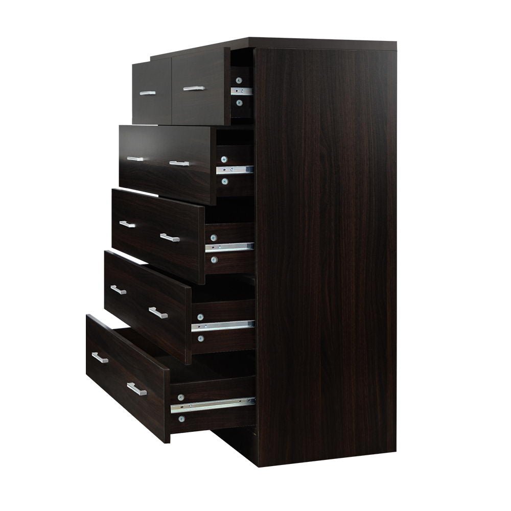 Artiss 6 Chest of Drawers - ANDES Walnut - Kid Topia