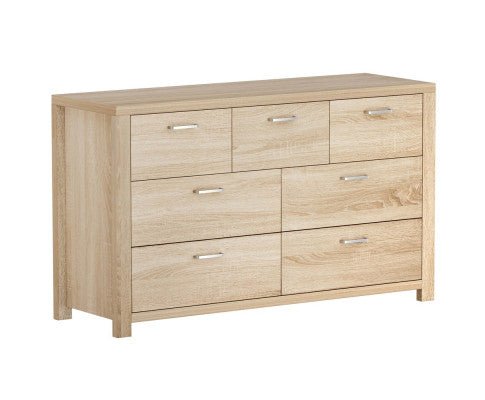Artiss 7 Chest of Drawers - MAXI Pine - Kid Topia