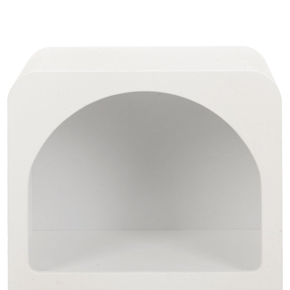 Artiss Bedside Table Shelves Side End Table Storage Nightstand White ARCHED - Kid Topia