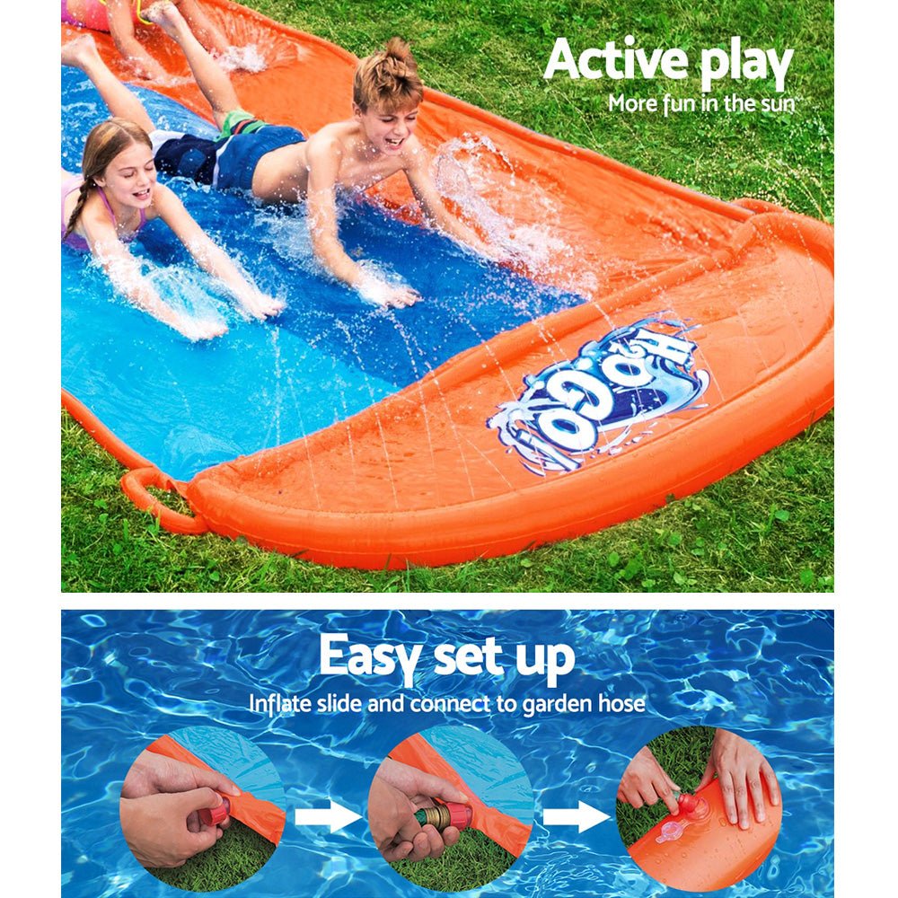 Bestway Water Slide Slip Kids 488cm Triple Slides - Kid Topia