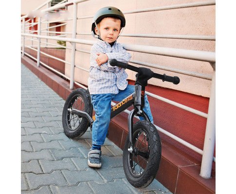 Bike Plus Kids Balance Bike Training Aluminium - Blue with Suspensio - Kid Topia