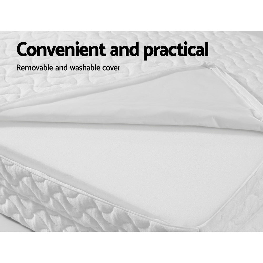 Giselle Bedding Foldable Mattress Folding Foam Cot Bed White - Kid Topia