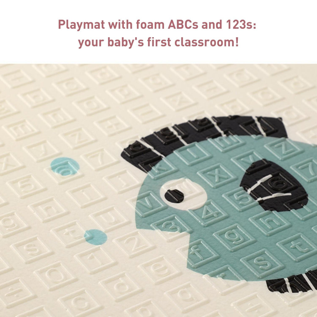 GOMINIMO Baby XPE Foam Reversible Playmat 200x180x1cm (Animal Tree & Train) GO-BPM-101-FAI - Kid Topia