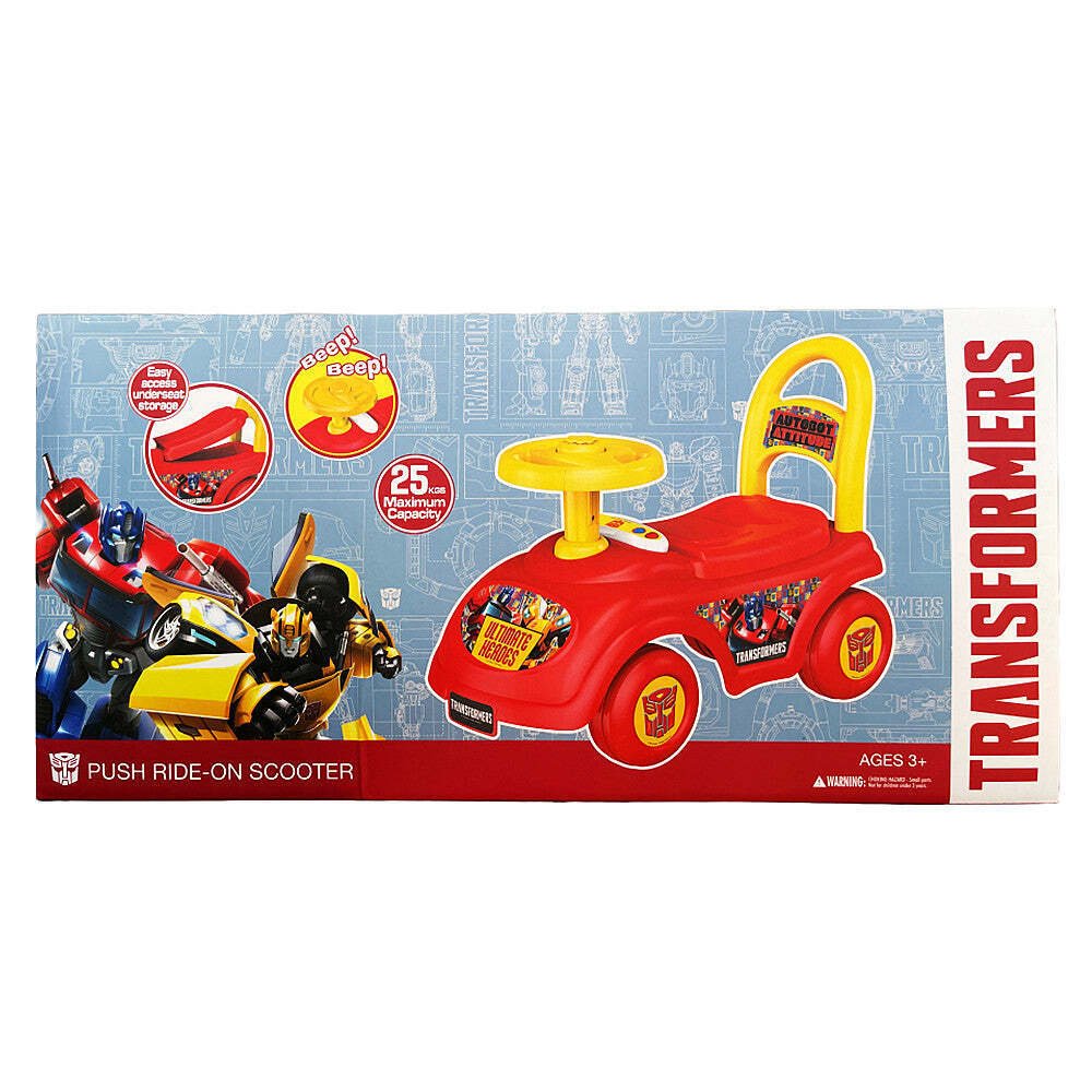 Hasbro Transformers Four Wheel Push Ride-On Car 3+ - Kid Topia