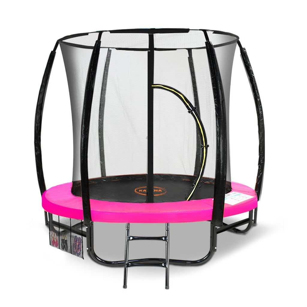 Kahuna Classic 6ft Outdoor Round Trampoline Safety Enclosure - Pink - Kid Topia