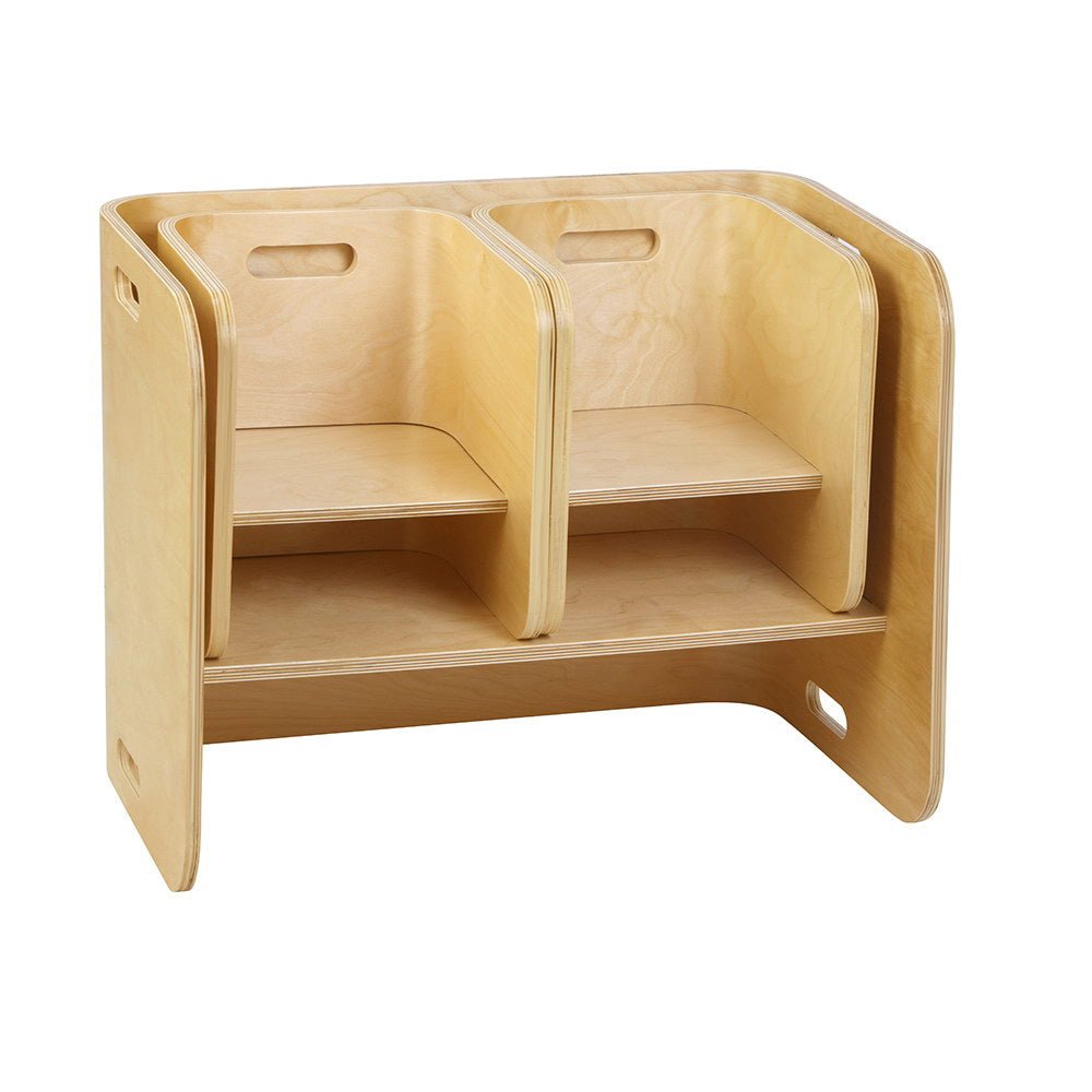 Keezi 3PCS Kids Table and Chairs Set Multifunctional Storage Desk - Kid Topia