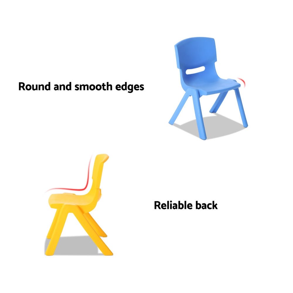 Keezi 9PCS Kids Table and Chairs Set Children Study Desk Furniture Plastic 8 Chairs - Kid Topia