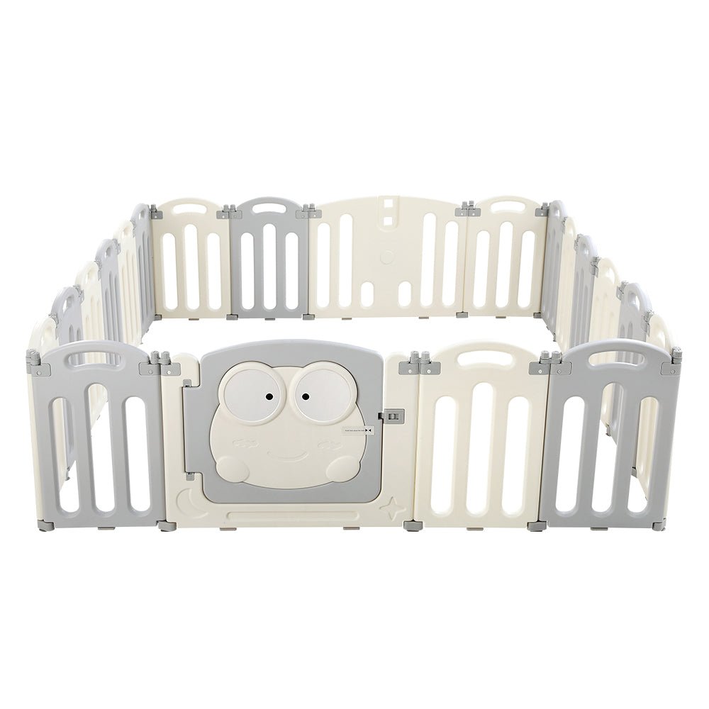 Keezi Baby Playpen 20 Panels Foldable Toddler Fence Safety Play Activity Centre - Kid Topia