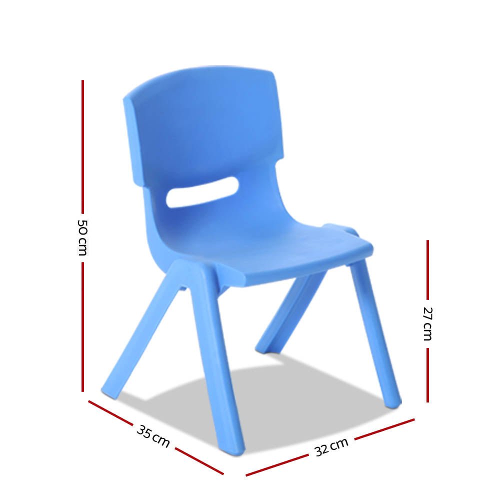 Keezi Kids Chairs Set Plastic Set of 4 Activity Study Chair 50KG - Kid Topia