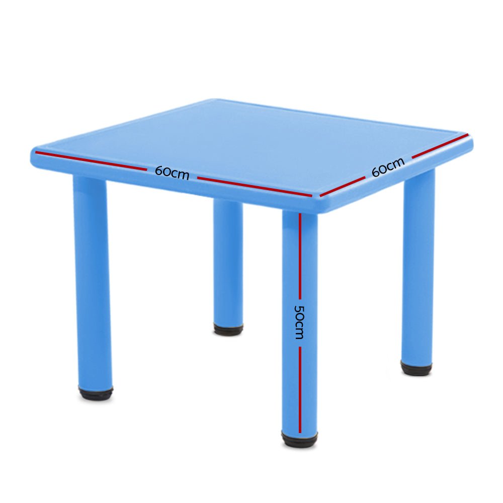Keezi Kids Table Plastic Square Activity Study Desk 60X60CM - Kid Topia