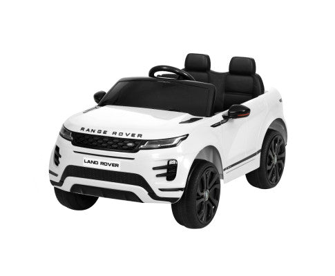 Kids Electric Ride On Car Land Rover Licensed Toy Cars Remote 12V Battery White - Kid Topia