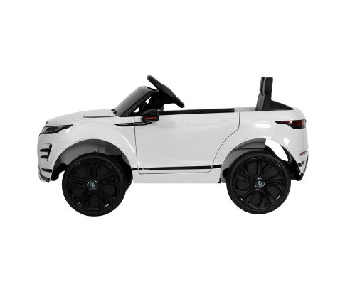 Kids Electric Ride On Car Land Rover Licensed Toy Cars Remote 12V Battery White - Kid Topia