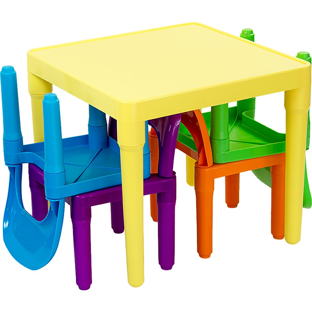 Kids Table and Chairs Play Set Toddler Child Toy Activity Furniture In-Outdoor - Kid Topia