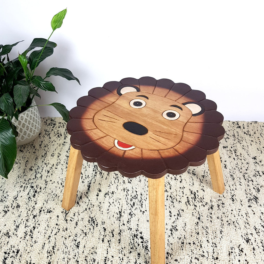 Kids Wooden Table Lion - Kid Topia