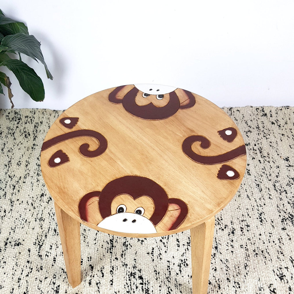Kids Wooden Table Monkey - Kid Topia