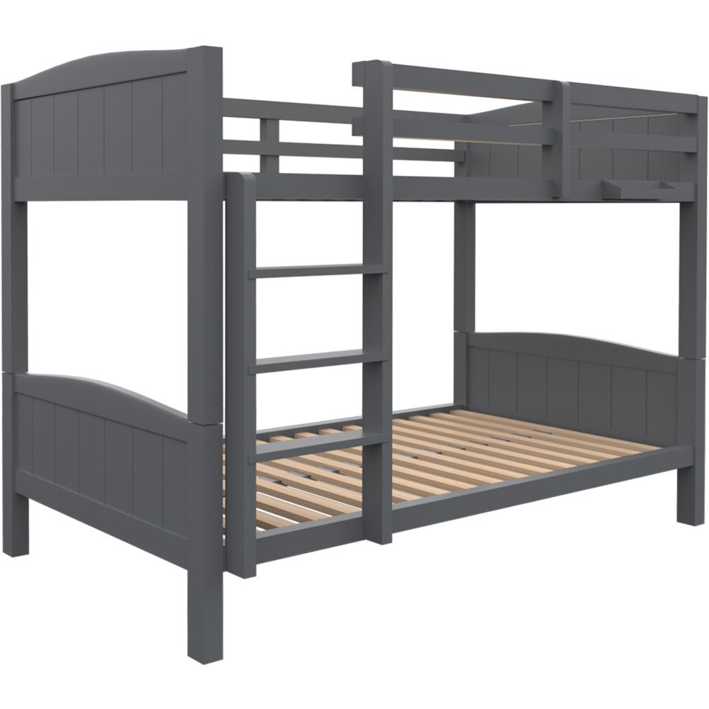 Kingston Slumber Bunk Bed Frame Single Wooden Kids Timber PIne Wood Loft Children Bedroom Furniture - Kid Topia