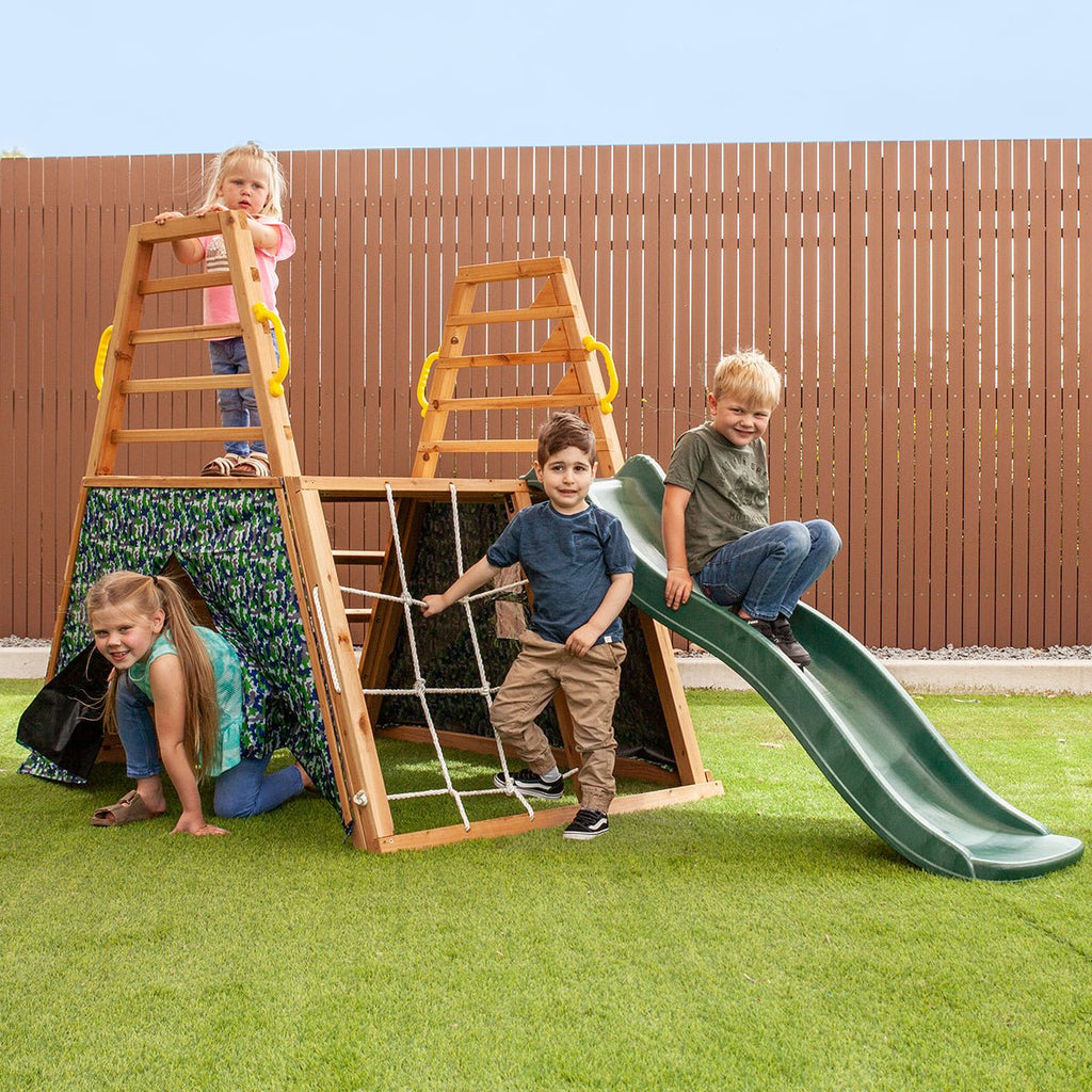 Lifespan Kids Cooper Climbing Frame with 1.8m Green Slide - Kid Topia