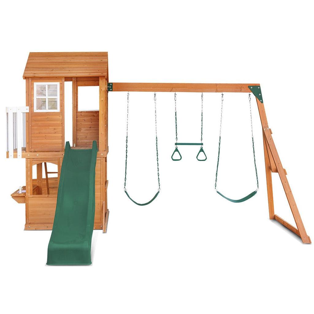 Lifespan Kids Springlake Play Centre With 2.2m Green Slide - Kid Topia