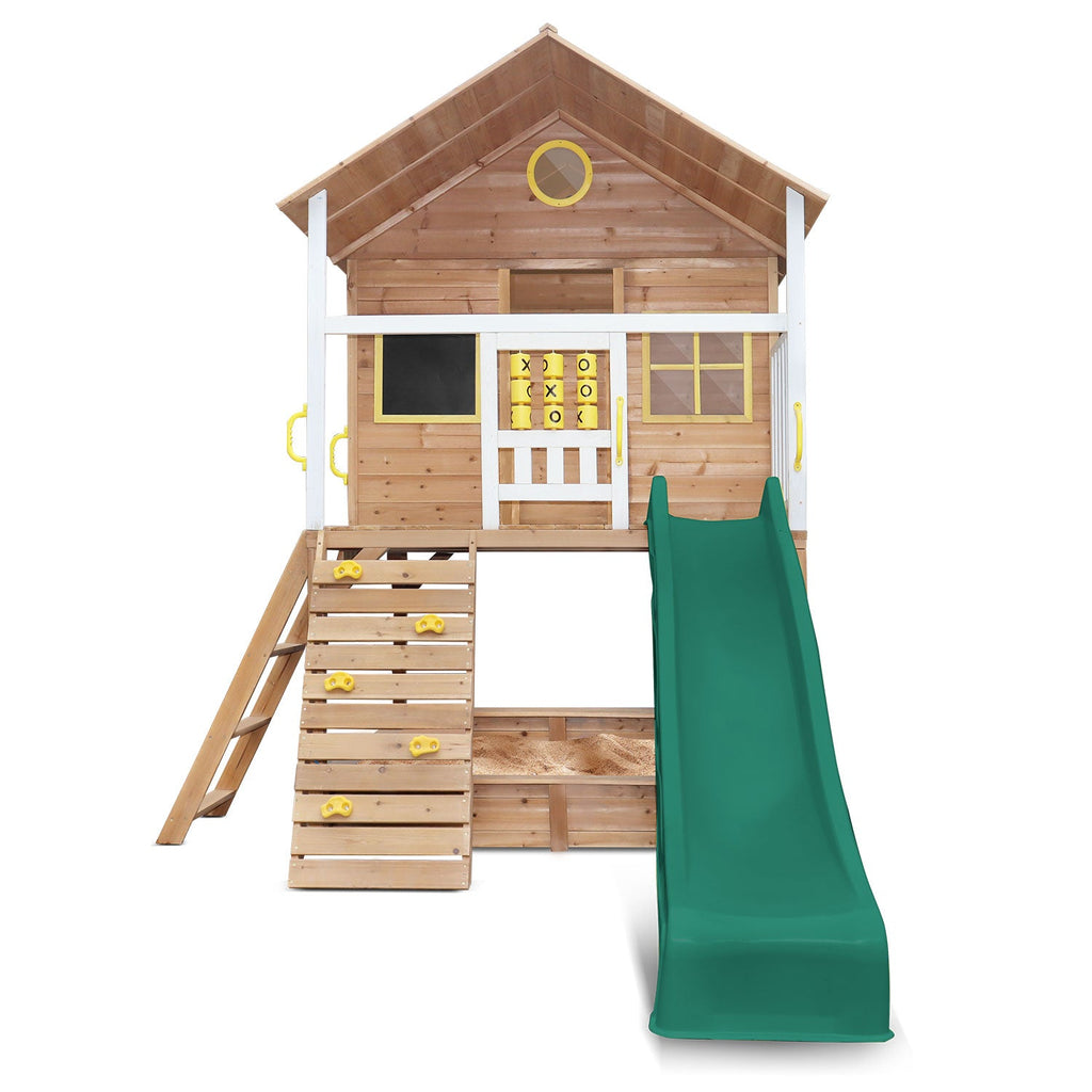 Lifespan Kids Warrigal Cubby House - Green Slide - Kid Topia