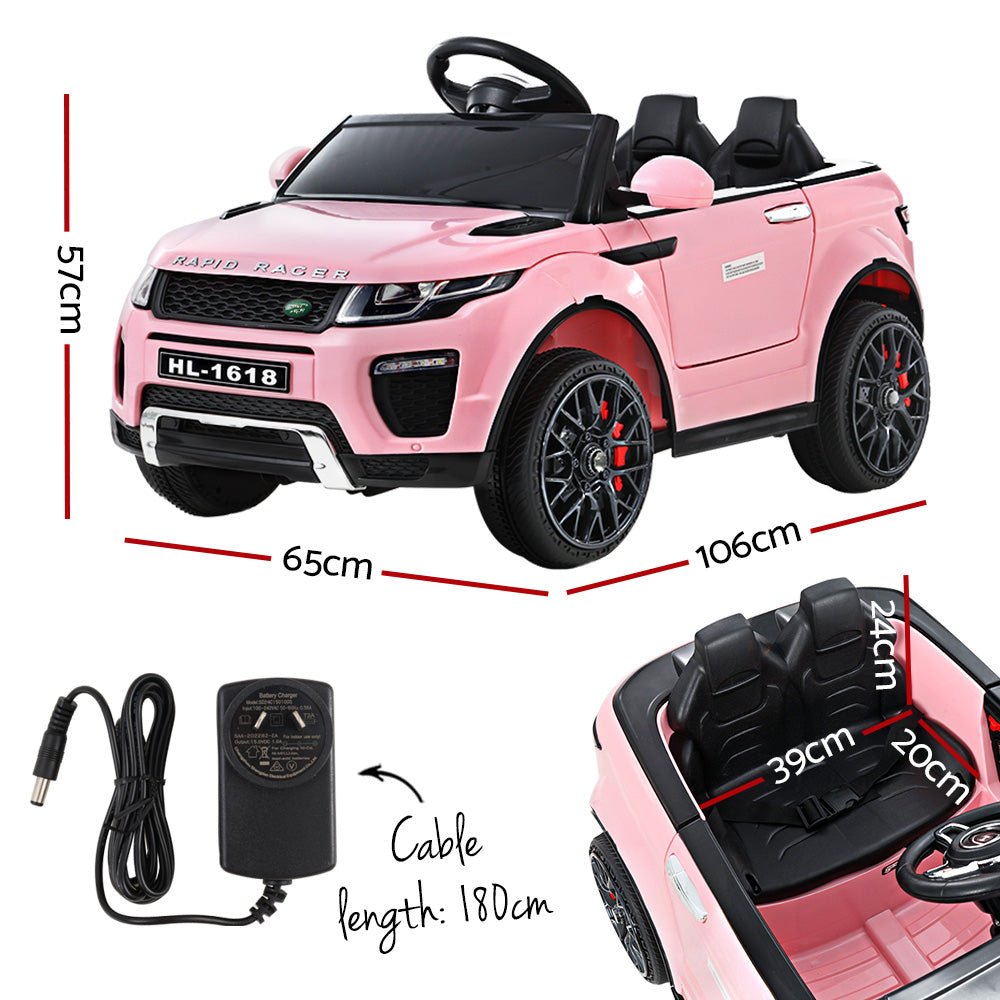 Rigo Kids Electric Ride On Car Range Rover-inspired Toy Cars Remote 12V Pink - Kid Topia