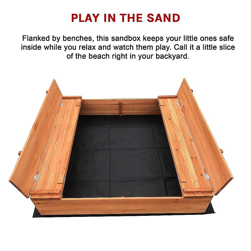 Sandpit Kids Wooden Sand box - Kid Topia